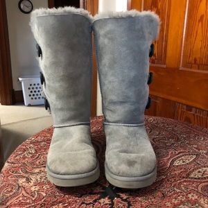 Gray Ugg Bailey Buttons tall